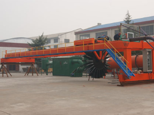 12c盘式有机肥翻抛机现场视频